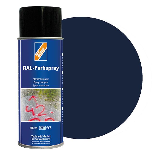 RAL-Farbspray gl&#228;nzend, RAL 5011 (stahlblau), 400 ml