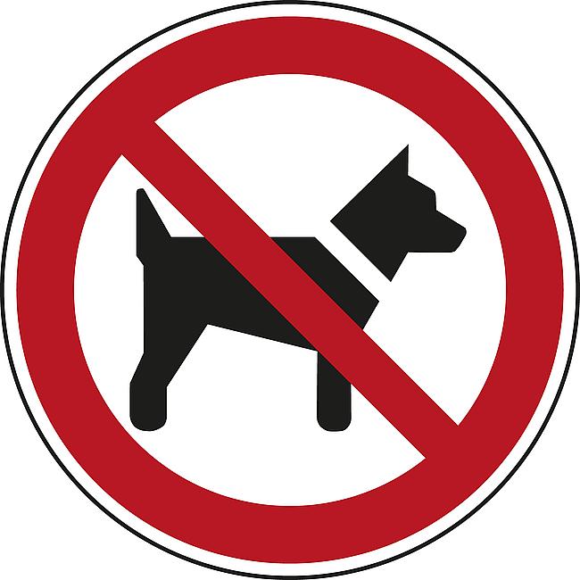 Mitf&#252;hren von Hunden verboten, AL, 200 mm